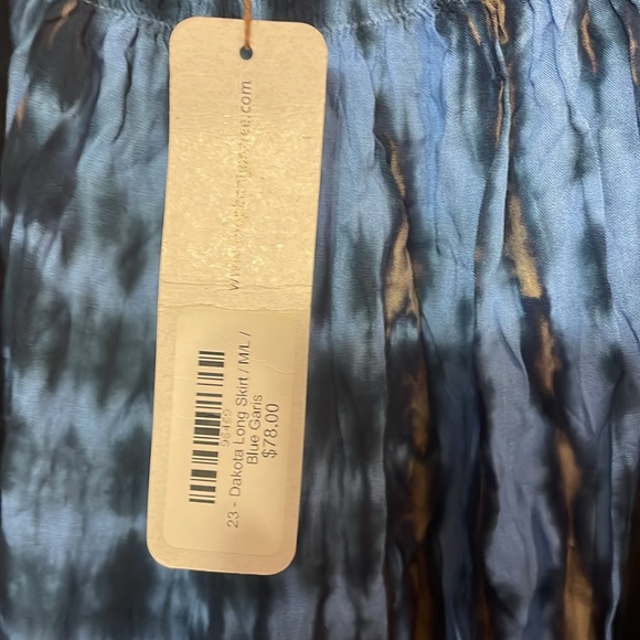 North shore from banyan tree tie dye multi color blue/tan skirt size m/l NWT - Picture 6 of 8